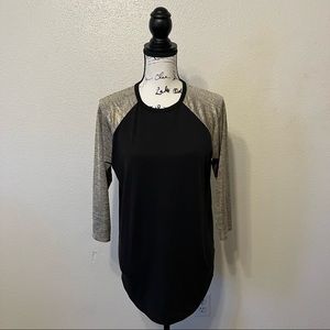 Lularoe Tunic Metallic Blouse Top